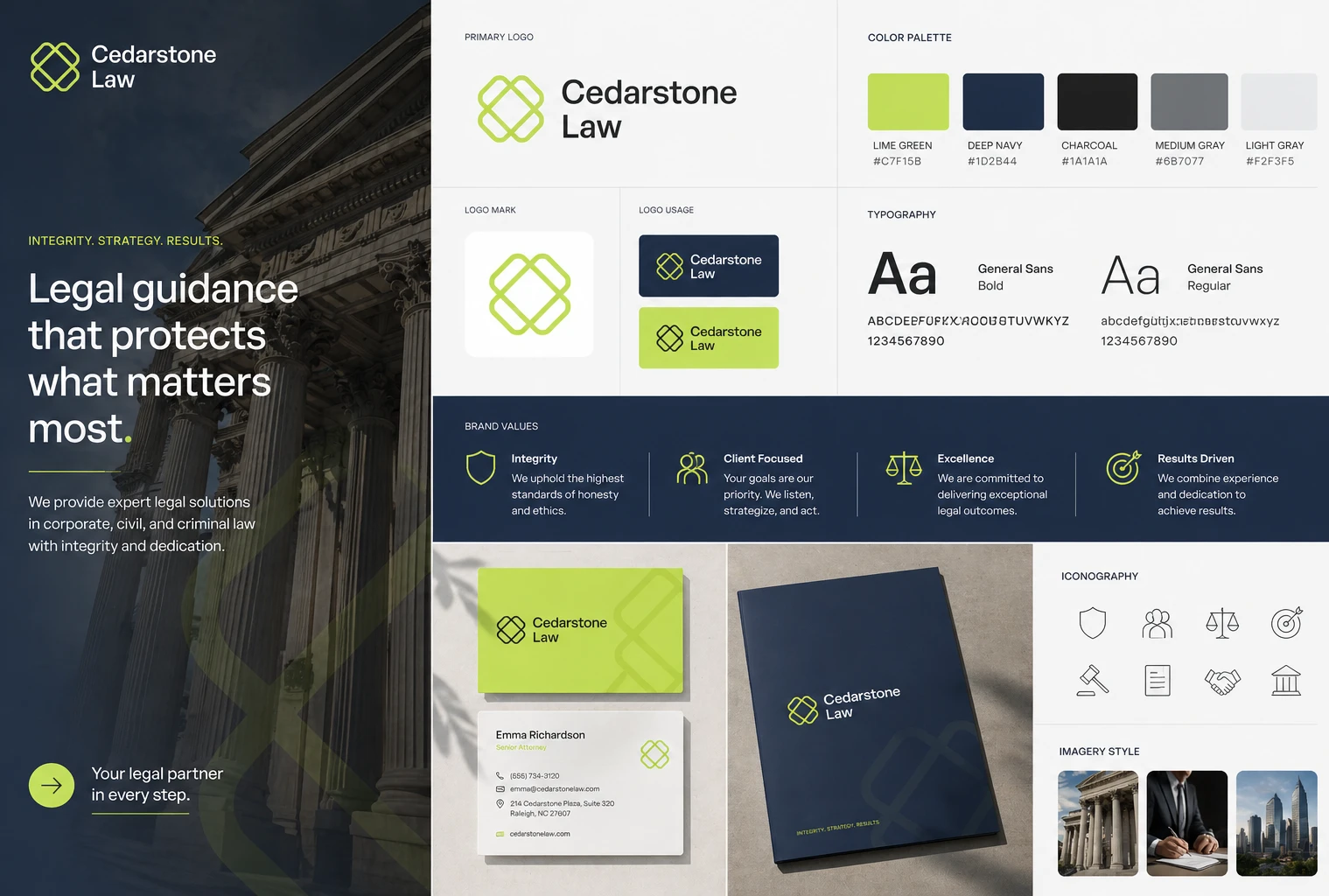 Cedarstone Law Web Design Mockup