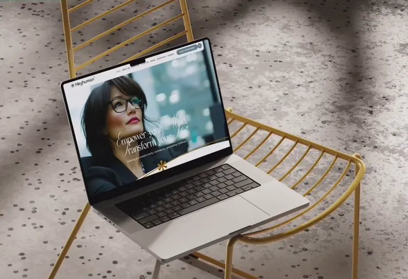 HeyHuman coaching website design by BeBoldr Studios