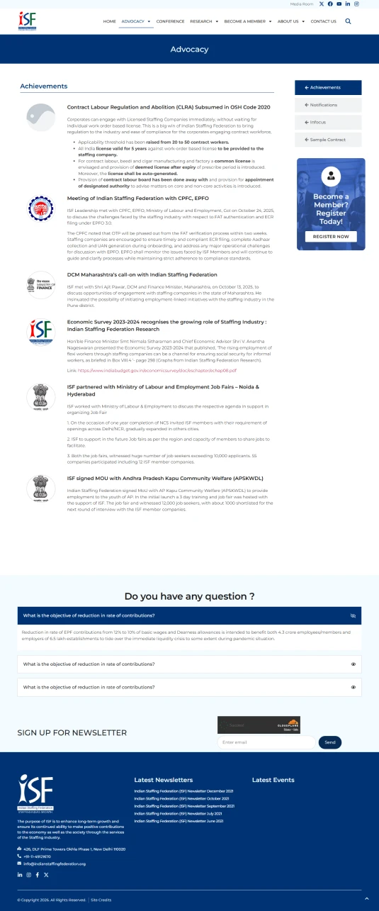 Advocacy Page