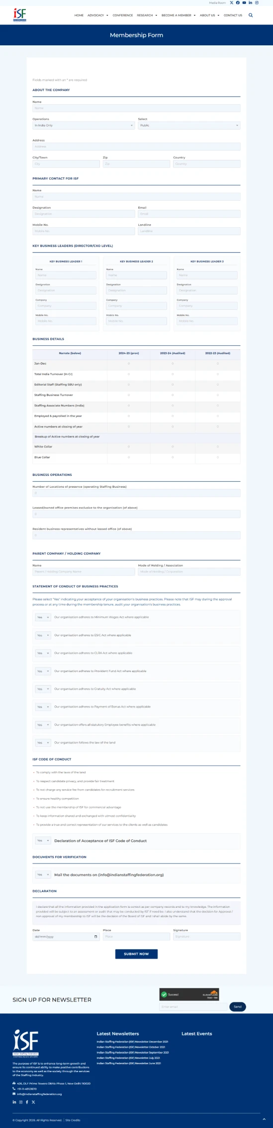 Membership Form
